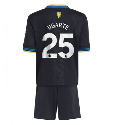 Manchester United Manuel Ugarte #25 Replica Third Stadium Kit for Kids 2025-26 Short Sleeve (+ pants)